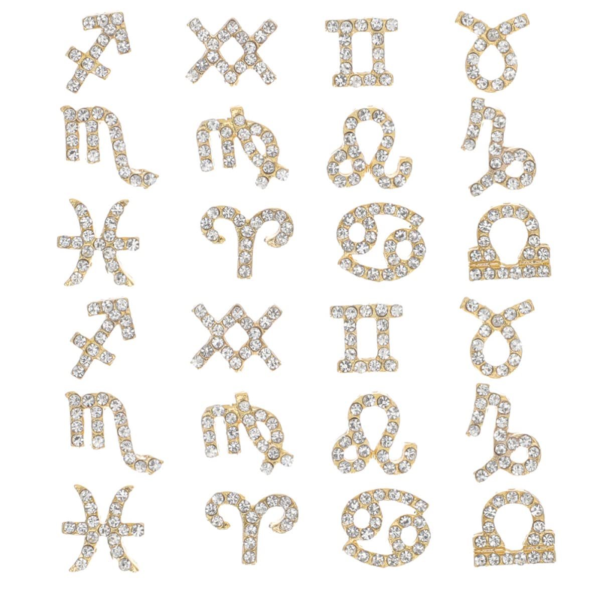 Healeved, 48 шт, зі стразами для творчого манікюру, підходять для натуральних та штучних нігтів, прості у використанні, компактні, елегантні, фото №1