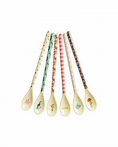 Ложки для риса Latte Melamine All You Need is Love and Prints Набор из 6 штук - Фото 1