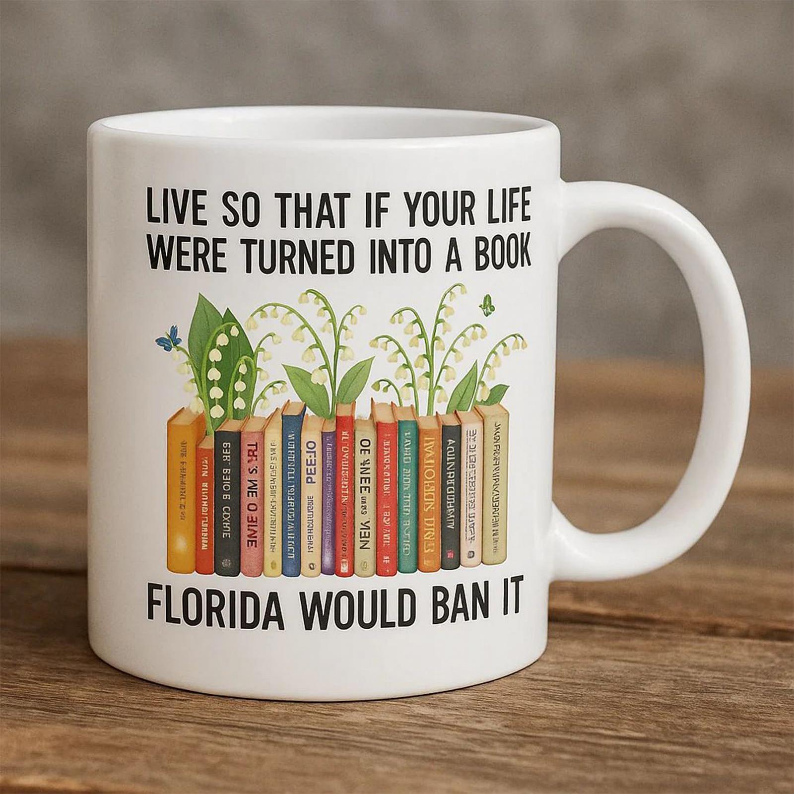 Дорожня Кружка для Кави Керамічна з Дизайном Книги та Надихаючим Текстом, фото №4