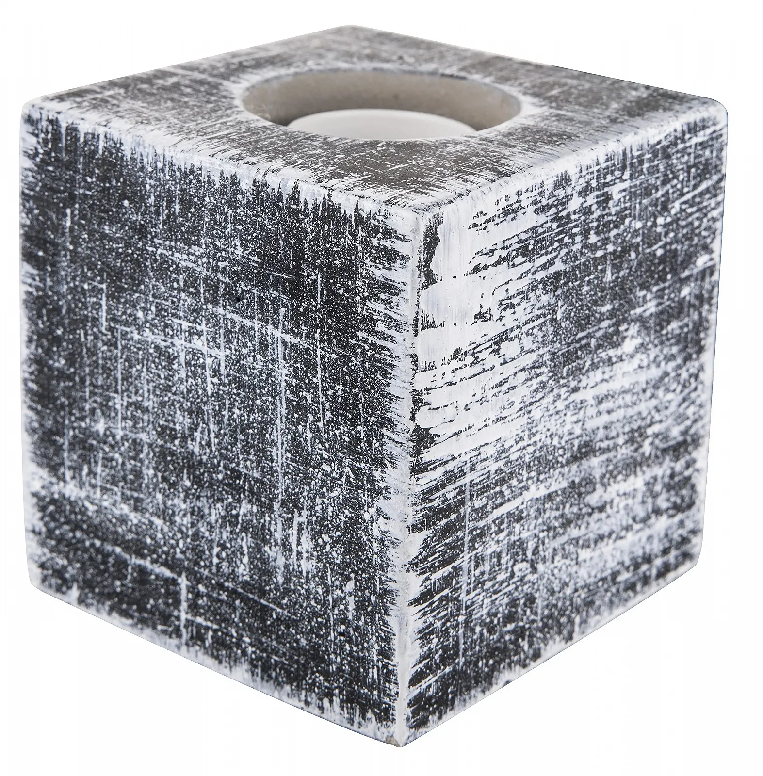 Настільна лампа greenandco Concrete бетонна E27 з вимикачем та вилкою 10 x 10 см чорна, фото №9