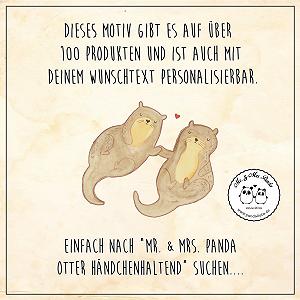 Детская кружка Mr. & Mrs. Panda Выдра, держащая руки - Подарок, кружка для питья, счастливый, романтичный, любовь, пластиковая кружка, детская кружка synthetic.ua - Фото 1