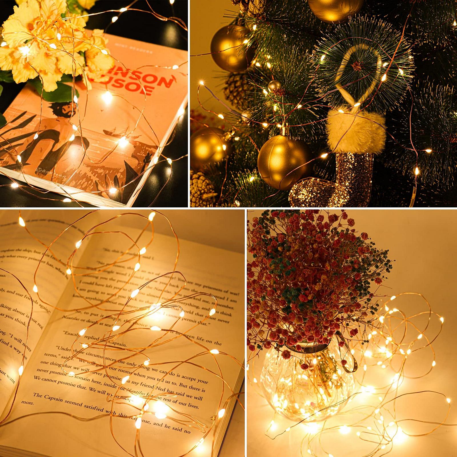 Гірлянда Aogled Fairy Lights 5 м, 50 LED, теплий білий, фото №6