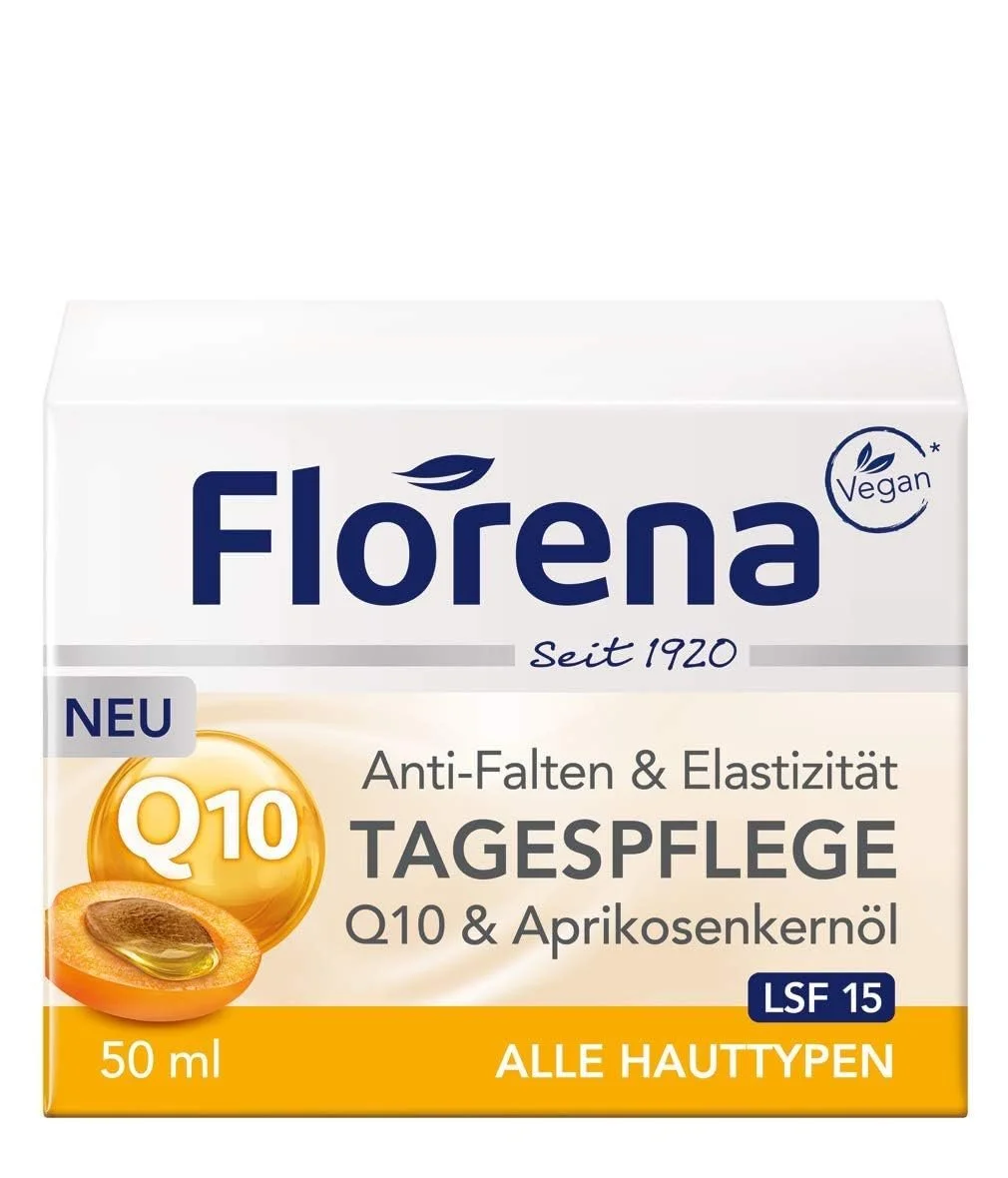 Денний крем проти зморшок Florena Q10 50 мл, фото №1