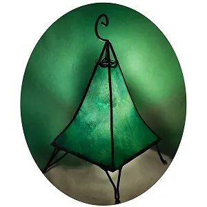 Настільна лампа Orient Pyramid Plain Leather 40 см - Фото 1