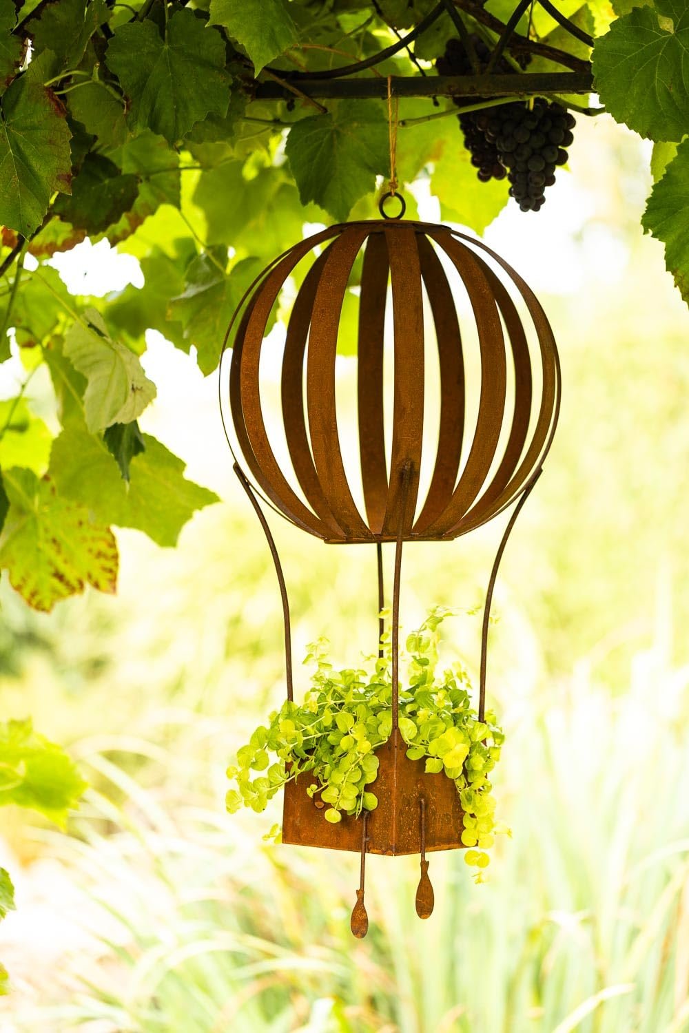 Підвісний кошик Bornhöft Дизайн Повітряна куля XXL Патина Рустик, фото №2 Підвісний кошик Bornhöft Дизайн Повітряна куля XXL Патина Рустик, фото №2