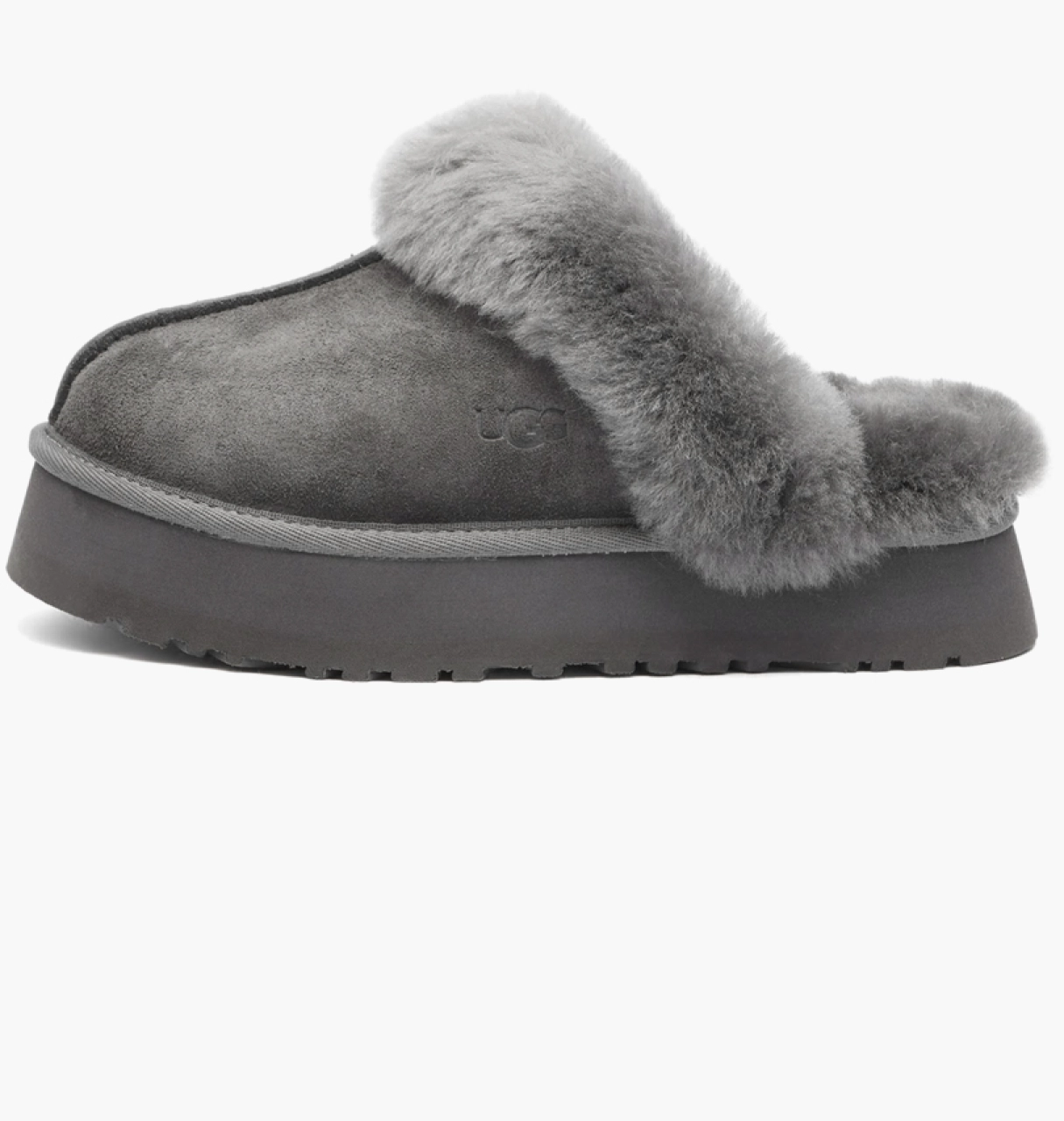Тапочки UGG Disquette Slipper серые размер 38, фото №1