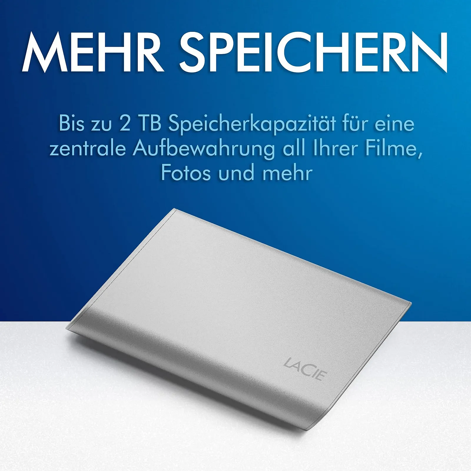Зовнішній SSD накопичувач LaCie Portable SSD 1ТБ 2.5 USB-C, фото №3