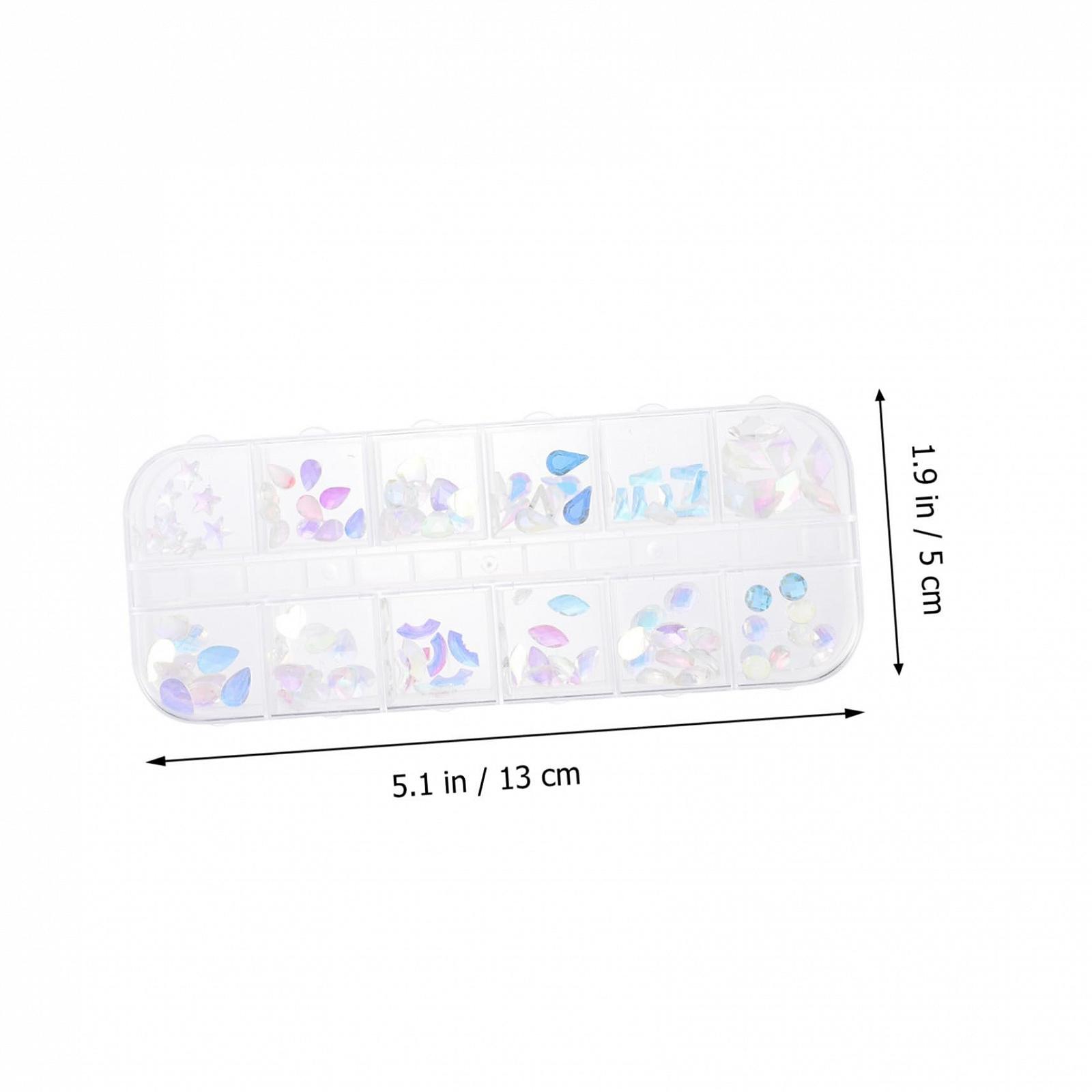 Стразы для ногтей PLAFOPE Boxen Цветные Искусственные украшения для маникюра, фото №2