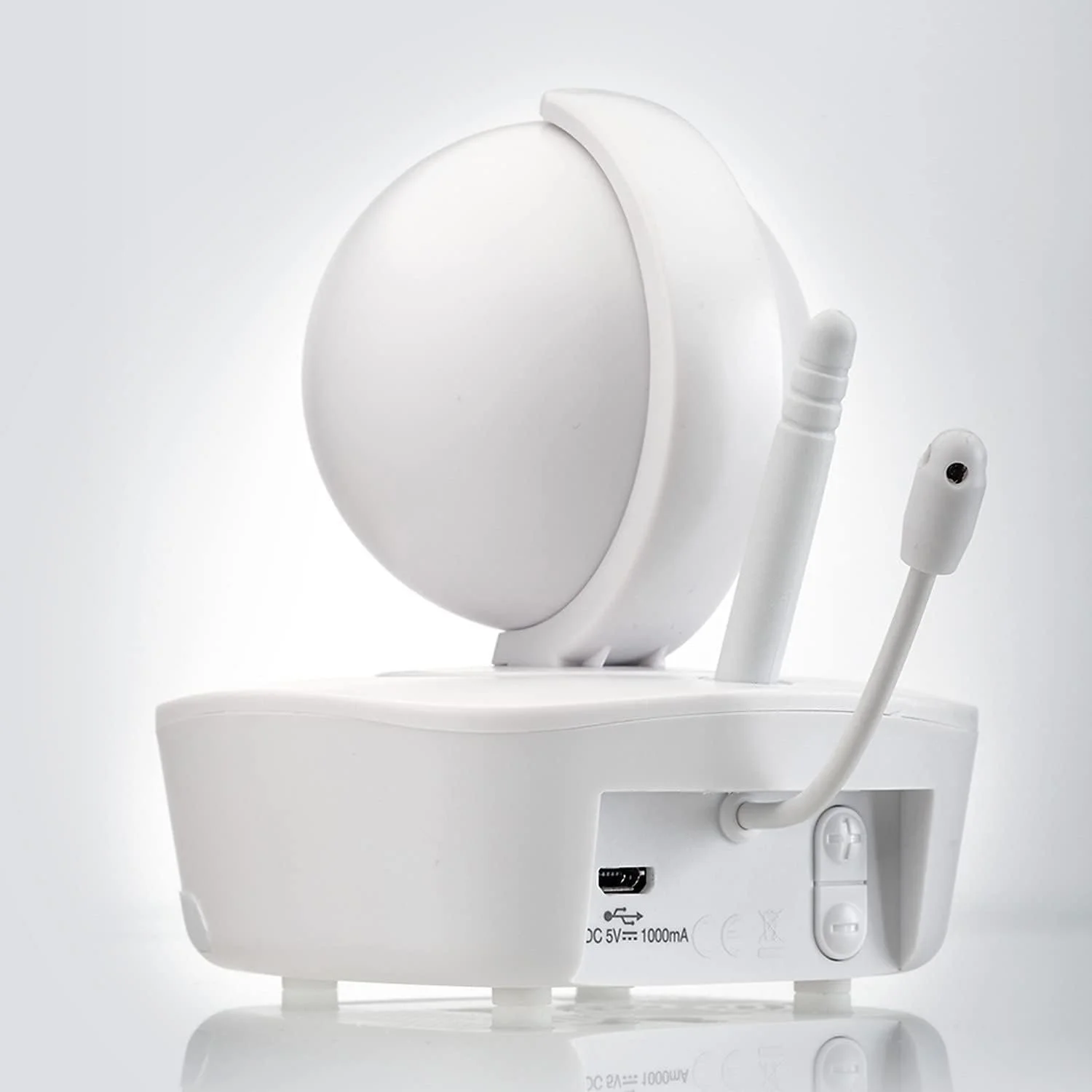 Видеоняня reer BabyCam Move / Wi-Fi / 720p HD / Поворот 330° / Управление со смартфона / Ночник / White, фото №4