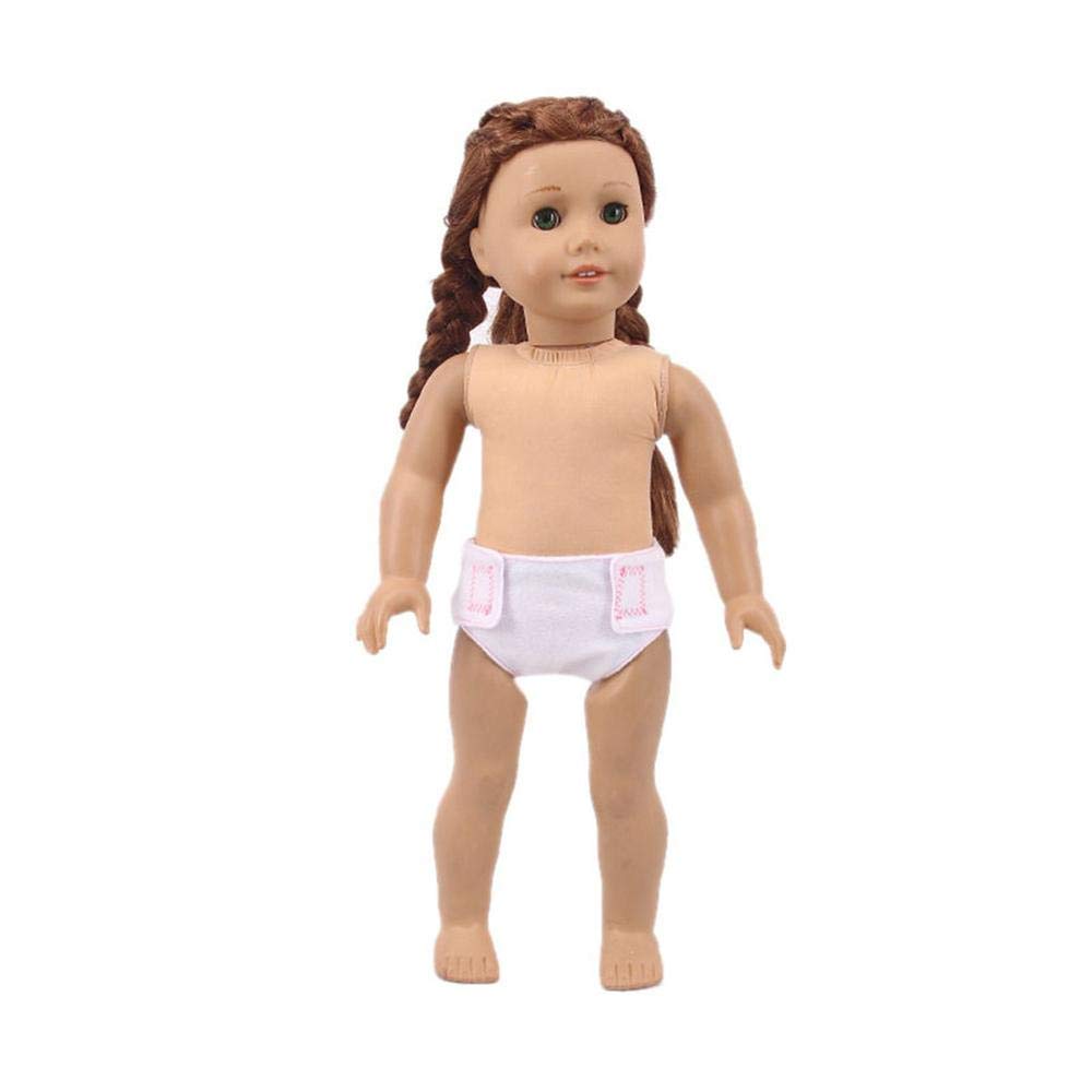 Нижнее белье Aeromdale 1 шт Трусы для кукол Стиль A для 18-дюймовой куклы American Girl 17-дюймовая Белая, фото №4
