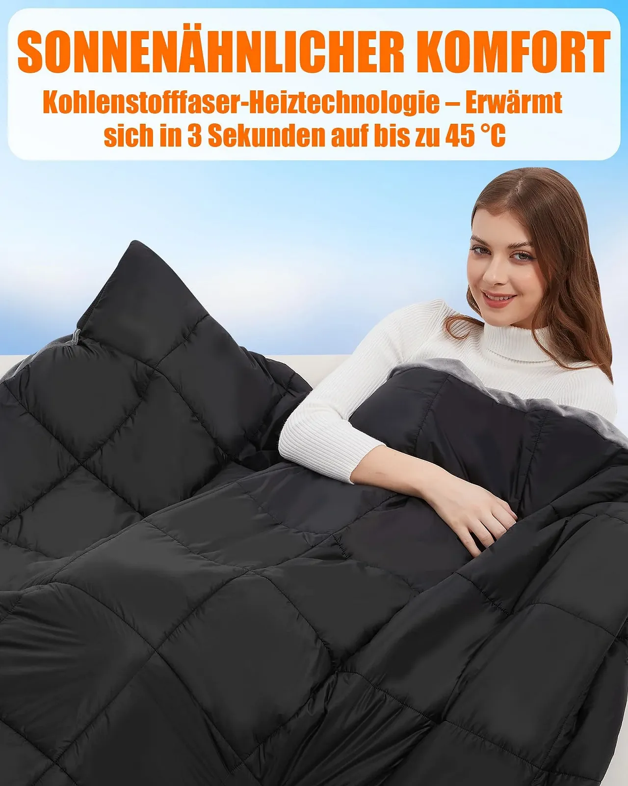 Электрическое одеяло CYCYHEAT с аккумулятором 20000 mAh, беспроводное, фото №7