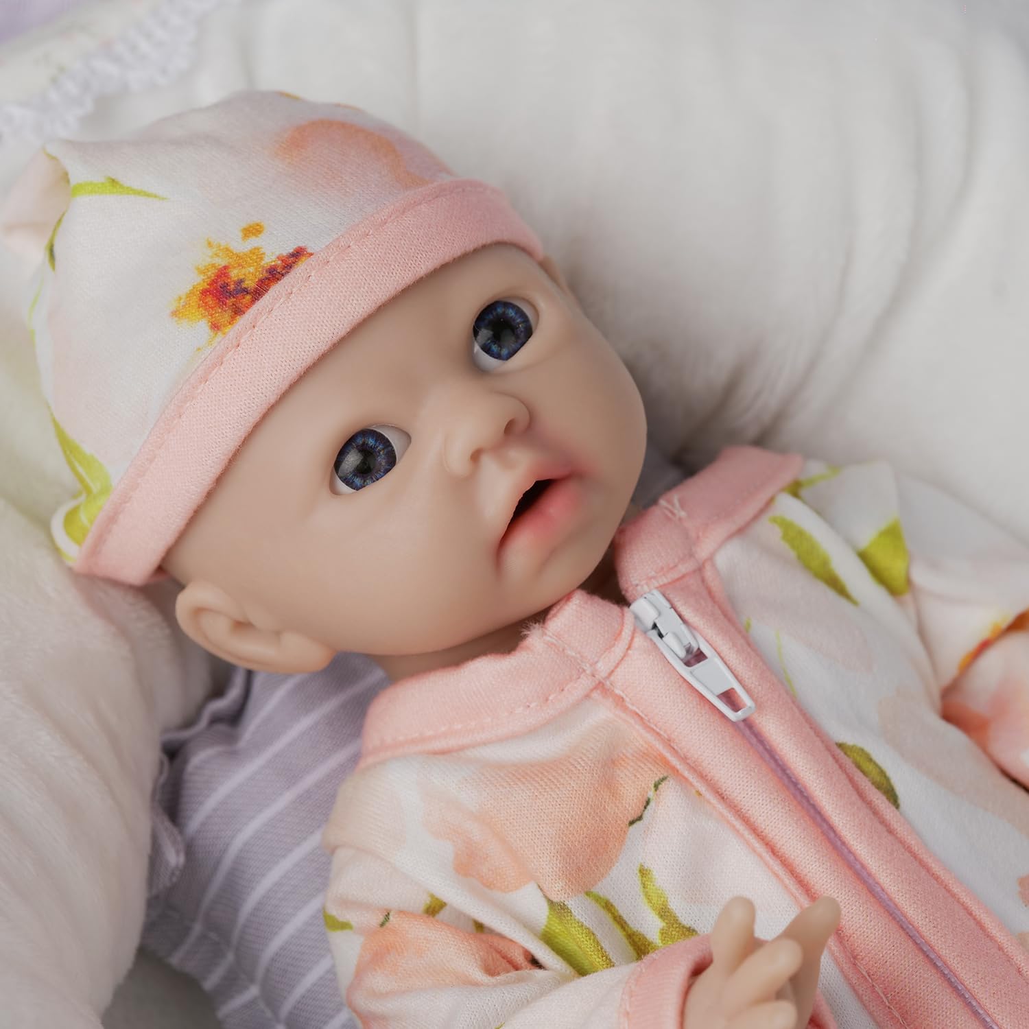Кукла IVITA Full Body Silicone Reborn Newborn Baby Doll Can Eat Dummy 25 см, фото №2