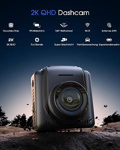 Відеореєстратор Car WiFi 2K, Mini, з підтримкою зовнішнього GPS модуля, App, IPS екрану, Ultra Night Vision, 150° Wide Angle, WDR, 24 години в режимі паркування та виявлення руху, G-Sensor synthetic.ua - Фото 1