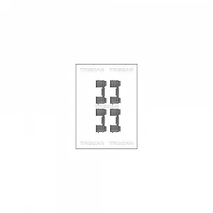 Комплект аксессуаров, дисковые тормозные колодки TRISCAN 8105 101649 передняя ось - Фото 1