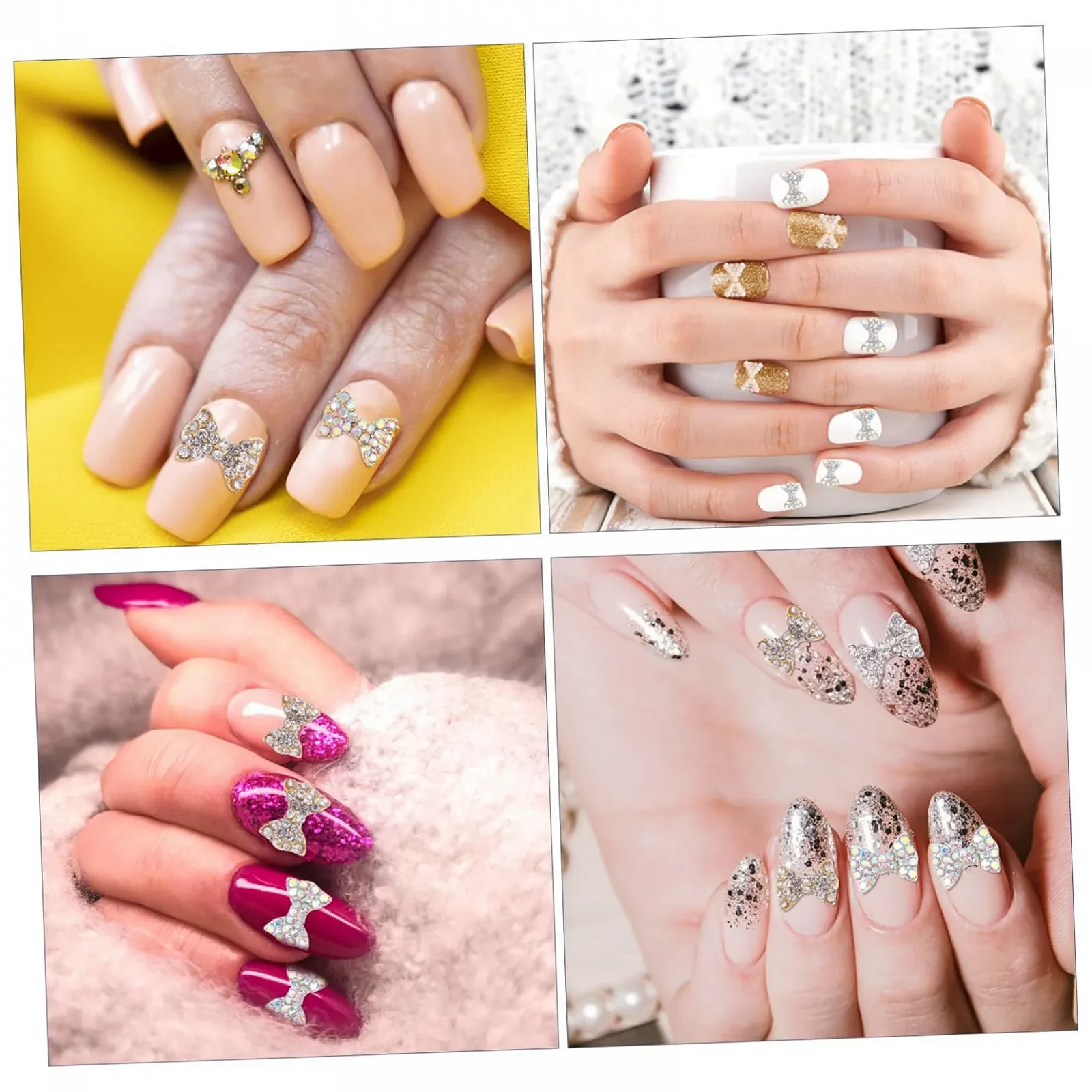 Украшение для ногтей Бабочка 3D Металл 50 шт., фото №6