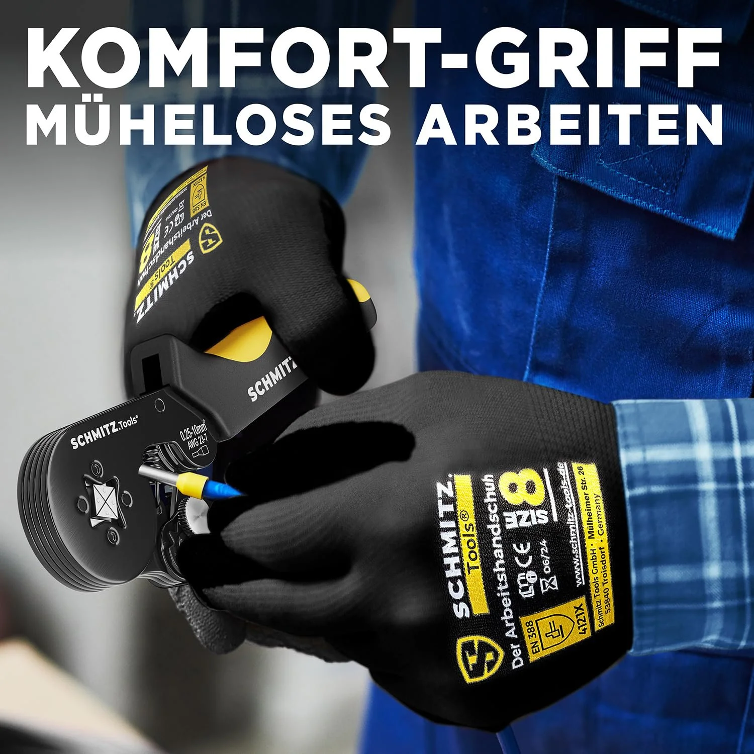 Набор обжимных клещей с наконечниками для проводов 1800 шт., фото №4