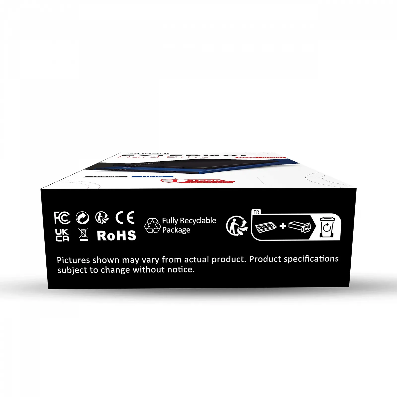Внешний жесткий диск SUHSAI 1TB 2.5" USB 3.0 Blue, фото №5