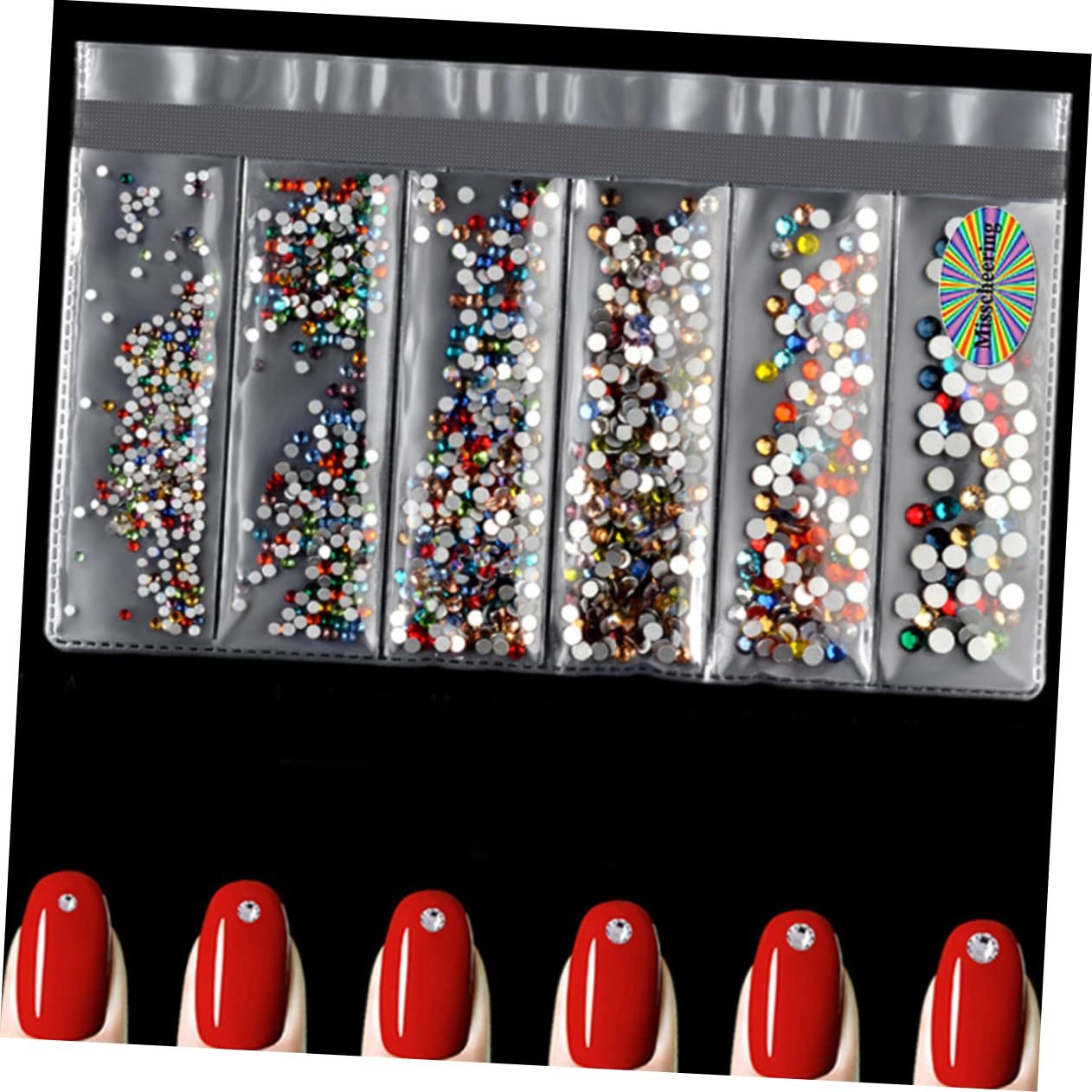 Стразы для ногтей FRCOLOR 1364 штук, украшения с блестками, самоклеящиеся наклейки, бисер, камни, аксессуары для ногтей, черный, фото №4 Стразы для ногтей FRCOLOR 1364 штук, украшения с блестками, самоклеящиеся наклейки, бисер, камни, аксессуары для ногтей, черный, фото №4