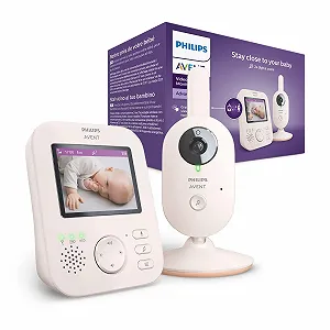 Відеоняня Philips Avent Advanced SCD881/26 2.8 дюйма 2x Zoom Нічне бачення 2-Way Audio Колискові Coral Cream - Фото 1