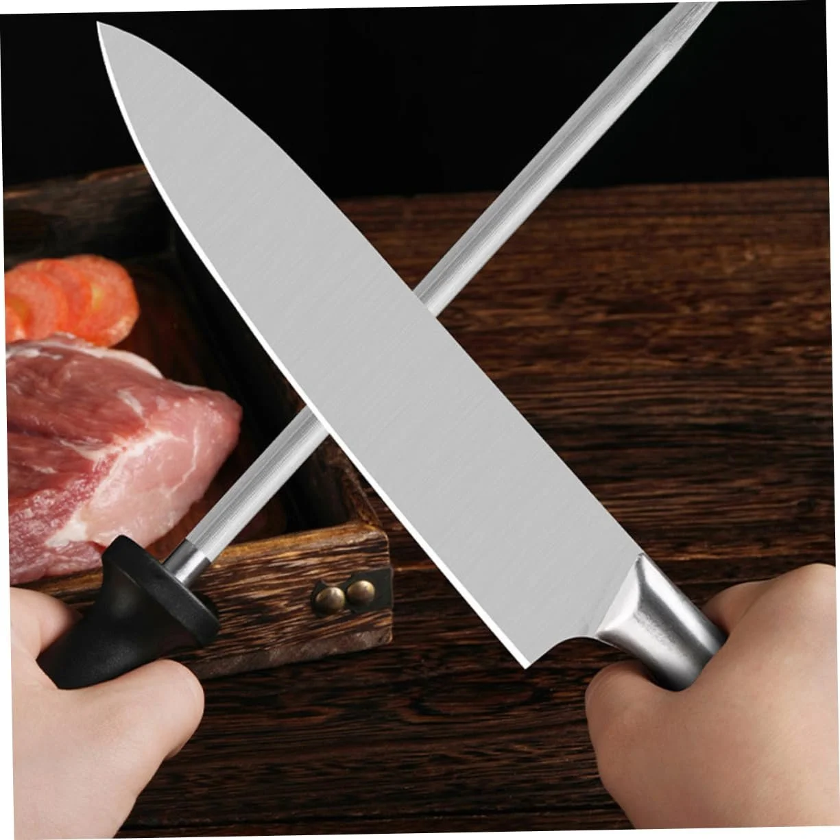 Мусат SOLUSTRE Pack of 2 для ножей и ножниц ручной, фото №3