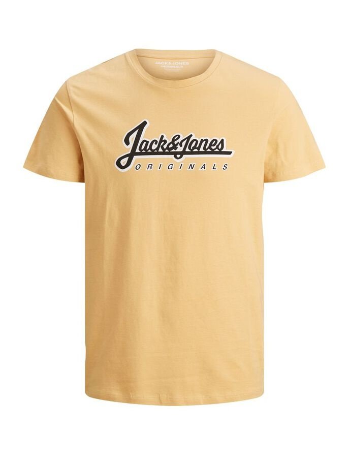 Футболка JORREGGIE TEE SS CREW NECK 12189836 Sahara Sun-JJ PRINT Jack&Jones Жовтий L, фото №5