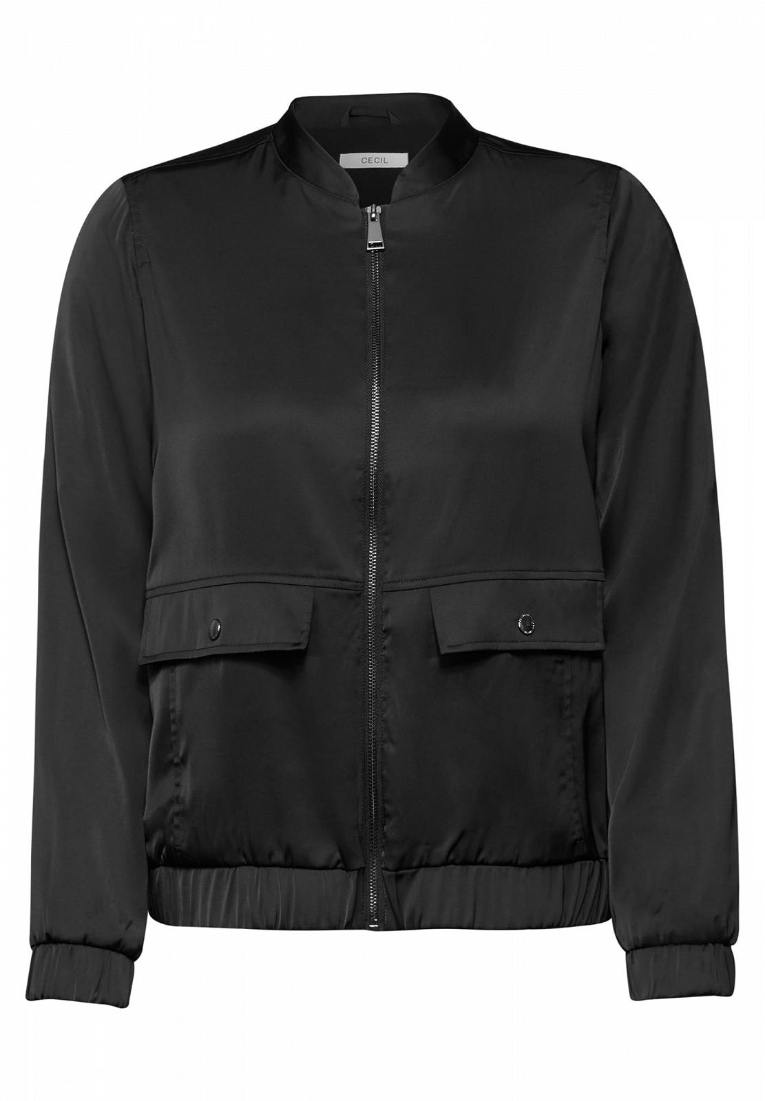 Жіноча куртка-бомбер Cecil атласна, фото №3