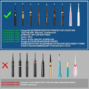 Електрична зубна щітка Teeteck Sonic Ultrasonic 5 режимів IPX7 synthetic.ua - Фото 1