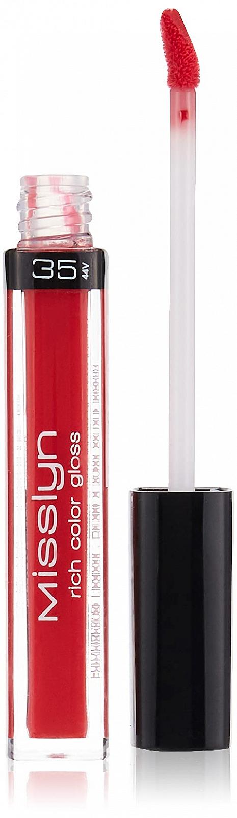 Блиск Misslyn Rich Colour Gloss No. 35 Червоний мак, фото №1