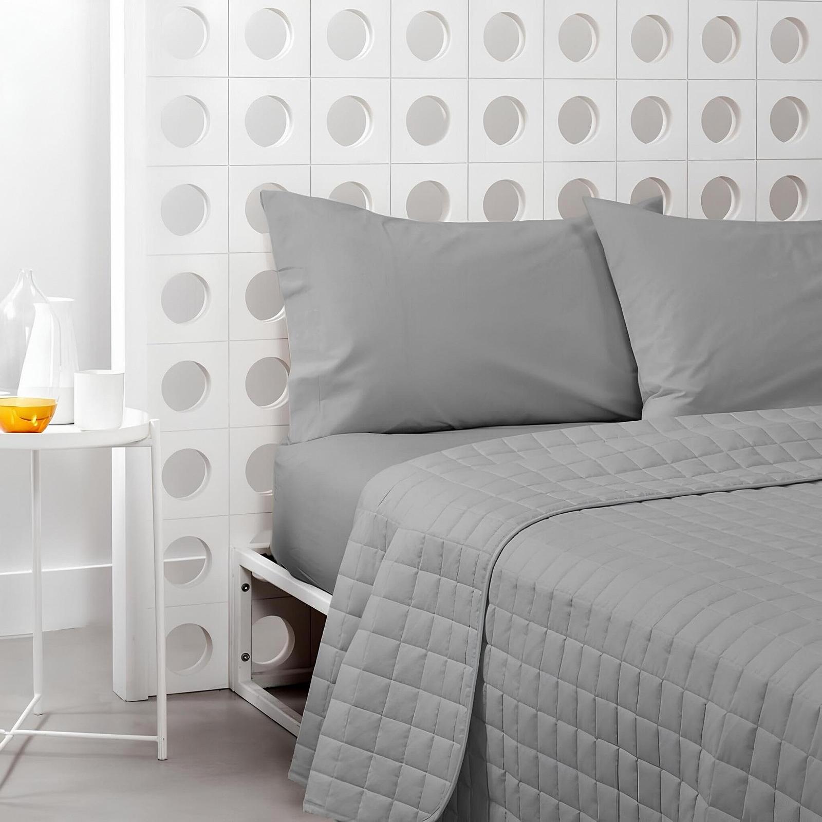 Покривало Басетті Art Pop Color стьобане бавовняне, двоспальне, сіре, 220 x 260 см, фото №2 Покривало Басетті Art Pop Color стьобане бавовняне, двоспальне, сіре, 220 x 260 см, фото №2