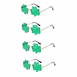 Солнцезащитные очки Без оправы PACKOVE Зеленые для женщин - Фото 1