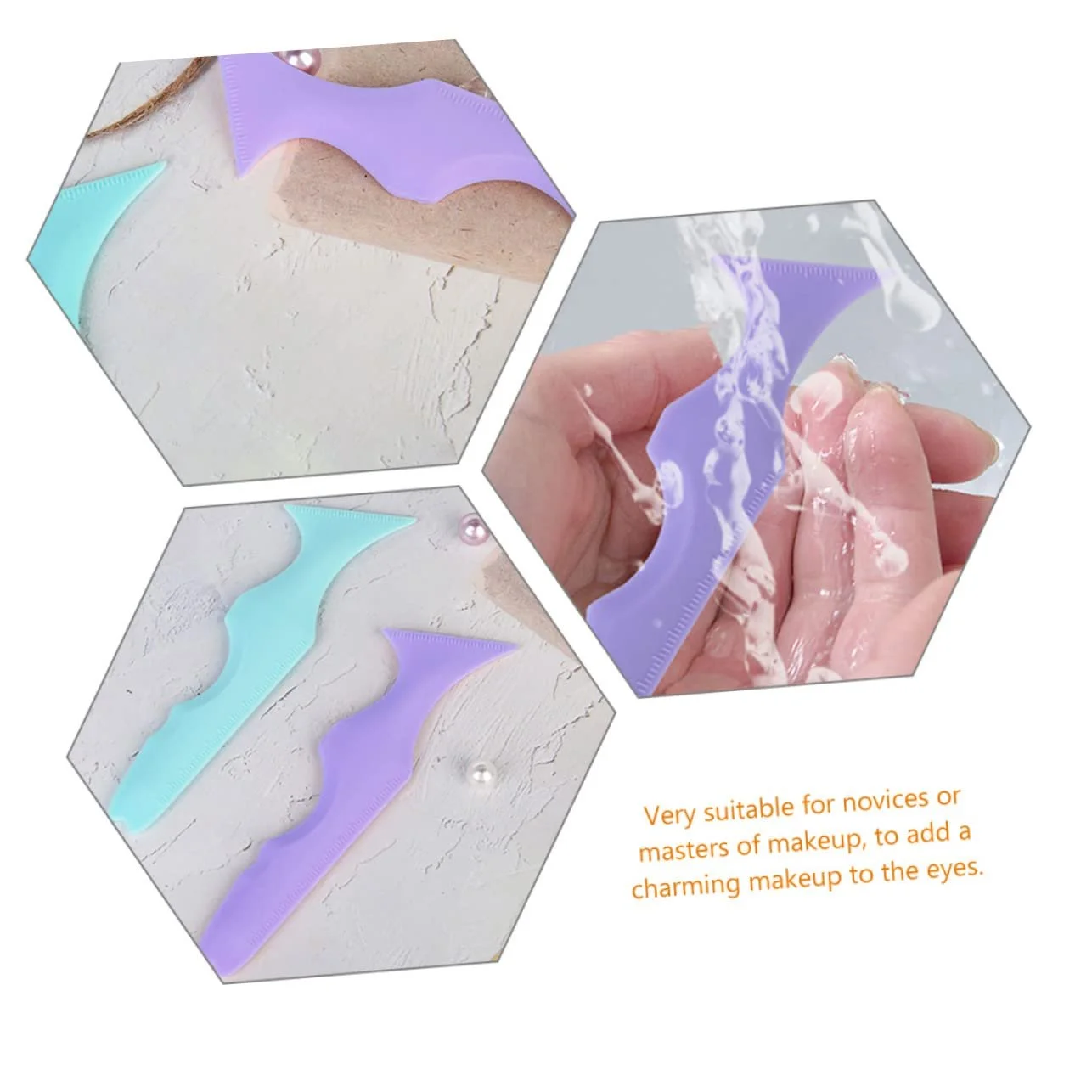 Лінійка для макіяжу Beavorty Силіконова для очей, фото №3