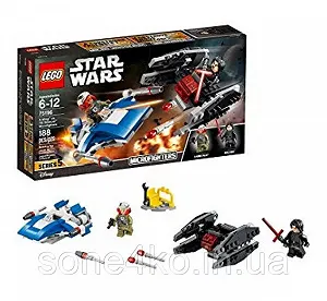 Купити Конструктор LEGO Star Wars Винищувач A-Wing проти винищувача TIE Кайло Рена 75196 - Фото 1 Конструктор LEGO Star Wars Винищувач A-Wing проти винищувача TIE Кайло Рена 75196 - Фото 1