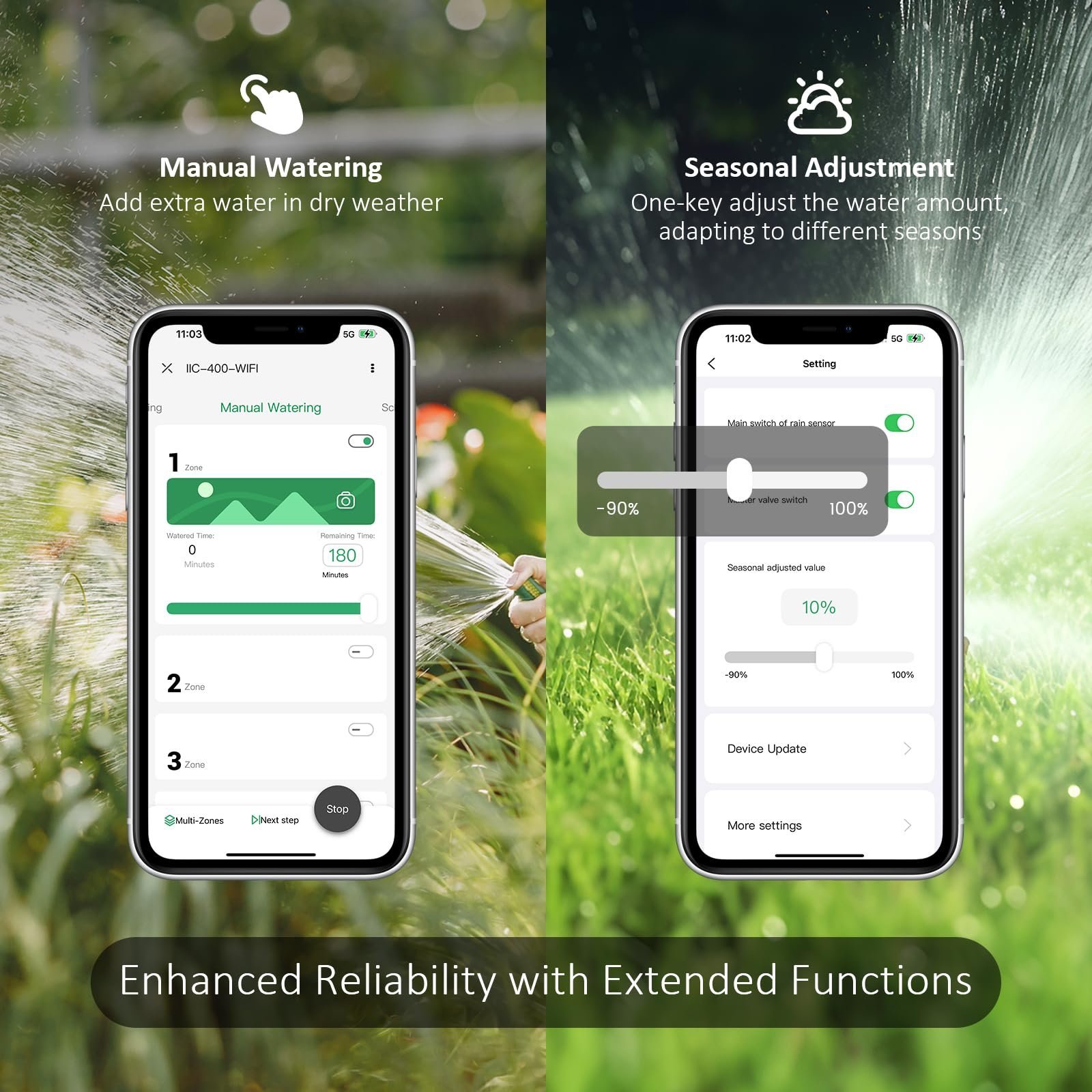 Контроллер, таймер системы полива Inkbird IIC-400 WiFi 4 зоны, фото №6