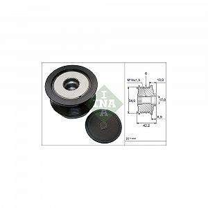 Шків генератора з муфтою вільного ходу Schaeffler INA 535 0188 10 для OPEL SAAB VAUXHALL STEYR - Фото 1