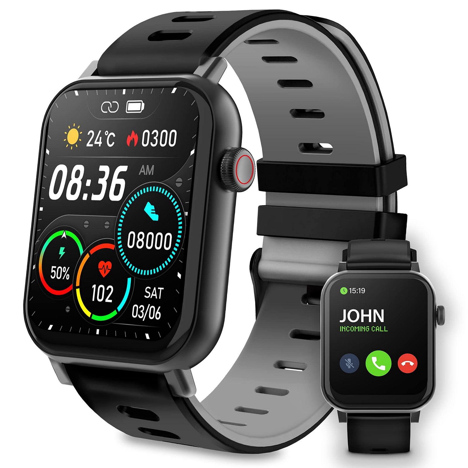Smartwatch Atlantis SMARTIX З функцією Bluetooth-дзвінка, монітором серцевого ритму, монітором насичення (SPO2), монітором артеріального тиску, чорні, Normal, фото №1