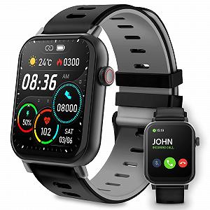 Smartwatch Atlantis SMARTIX З функцією Bluetooth-дзвінка, монітором серцевого ритму, монітором насичення (SPO2), монітором артеріального тиску, чорні, Normal - Фото 1