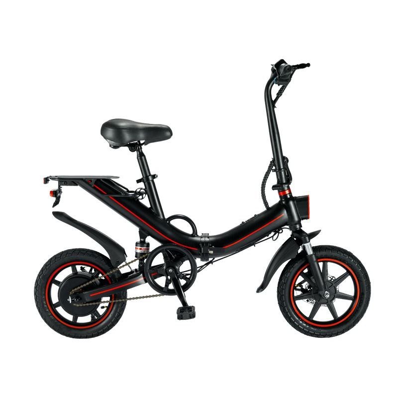 Складаний міський електровелосипед OUXI V5, 400Вт, 14”, макс. швидкість 25 км/год, запас ходу 70 км, чорний, фото №9