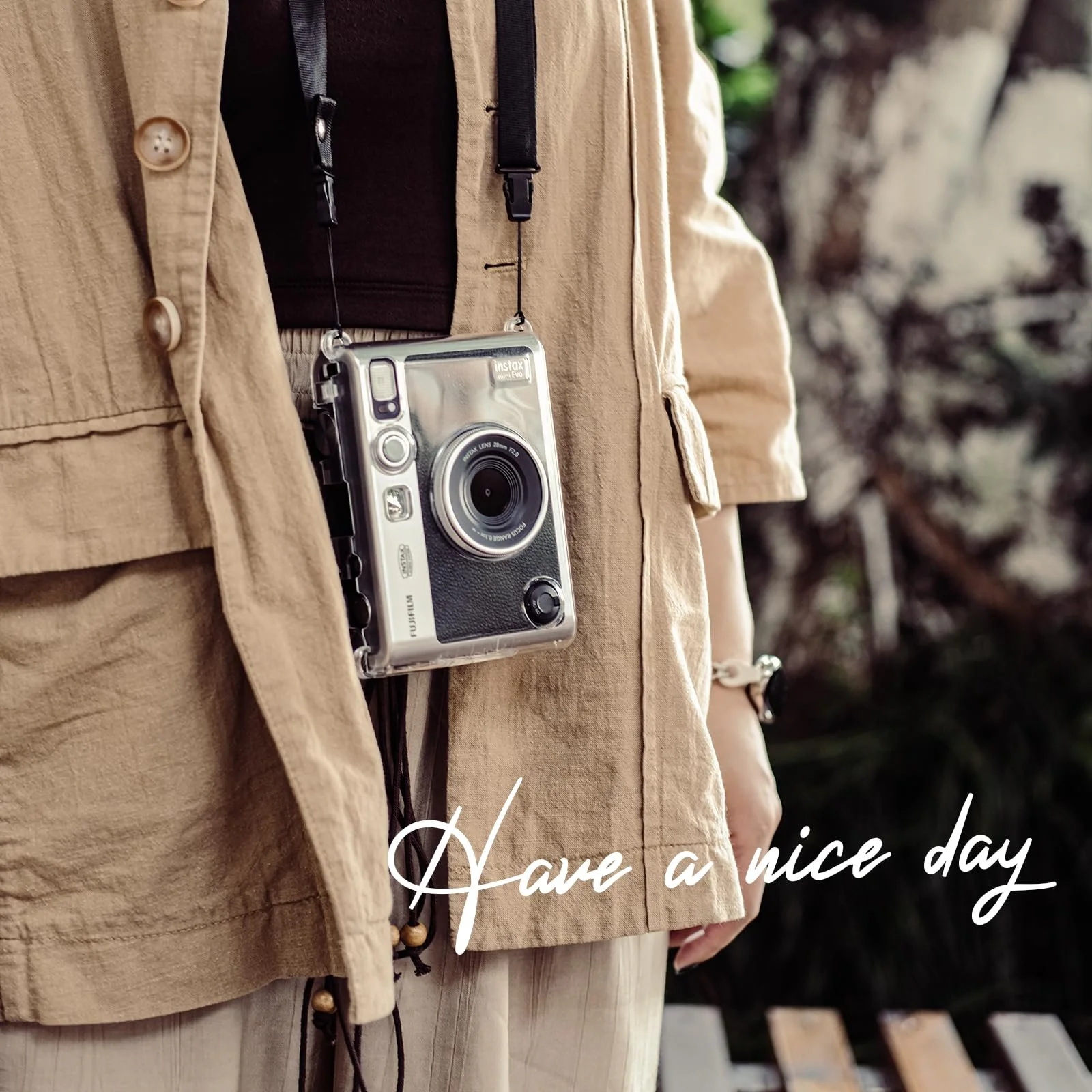 Набор аксессуаров Rieibi для Fujifilm Instax Mini Evo Case & Screen Protector Bundle, фото №3