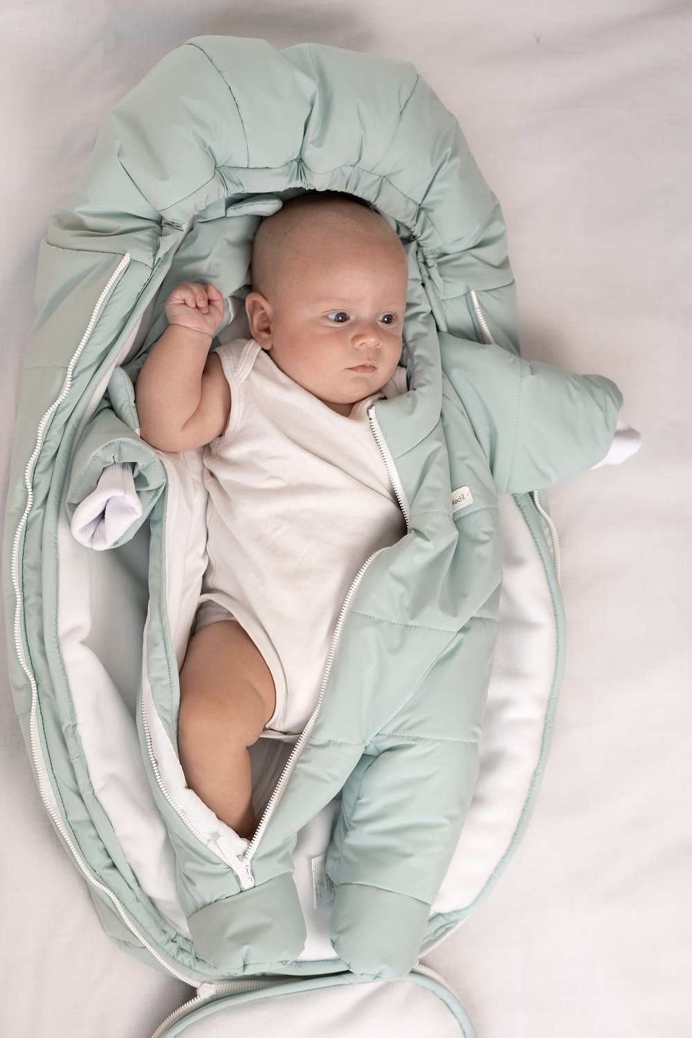 Зимний комплект для новорожденного baby мята, фото №4