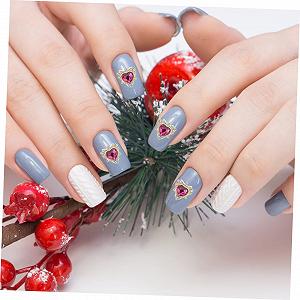 Украшения для ногтей Бриллиант FOMIYES 54шт, бирюзовые бусины, подвески для ногтей, 3D подвеска для ногтей, подвеска для ногтей в форме сердца synthetic.ua - Фото 1