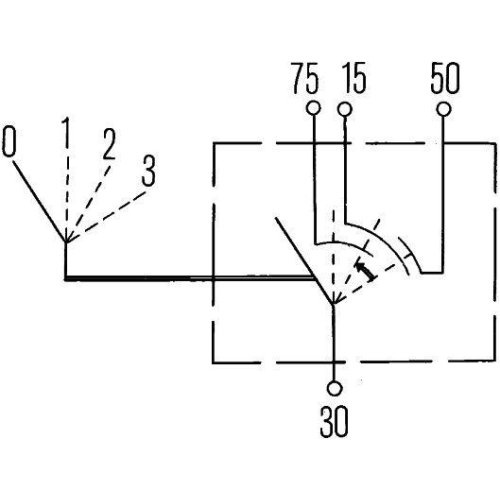 Вимикач запалювання/стартера HELLA 6JK 007 232-001 для AEBI DAF VAN HOOL HYUNDAI KRONE, фото №3