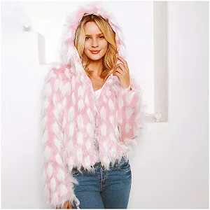 Куртка зі штучного хутра TRIGLICOLEUM Жіноча Коротка Зимова synthetic.ua - Фото 1