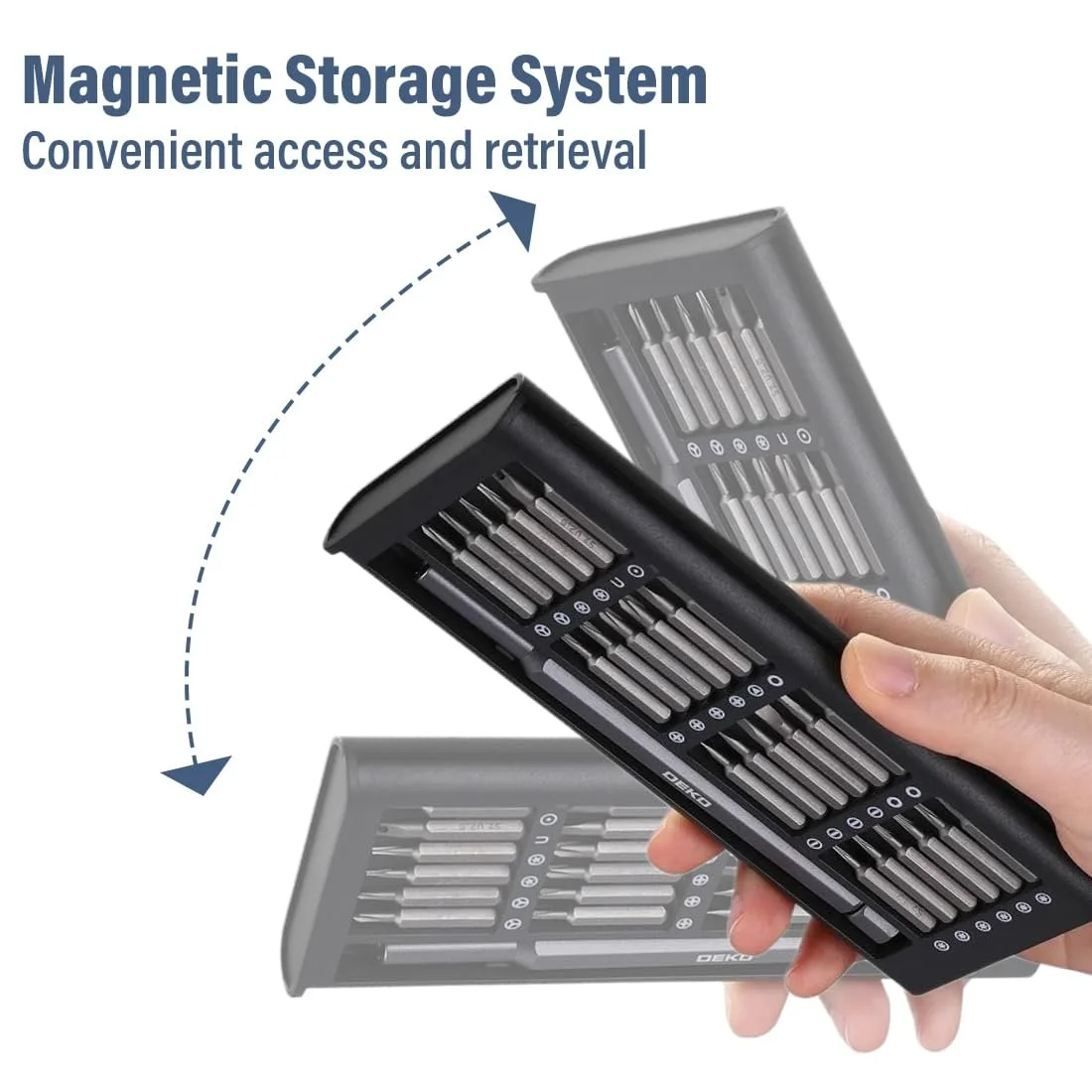 Набір прецизійних викруток 24-в-1 Магнітний для ремонту електроніки, фото №4