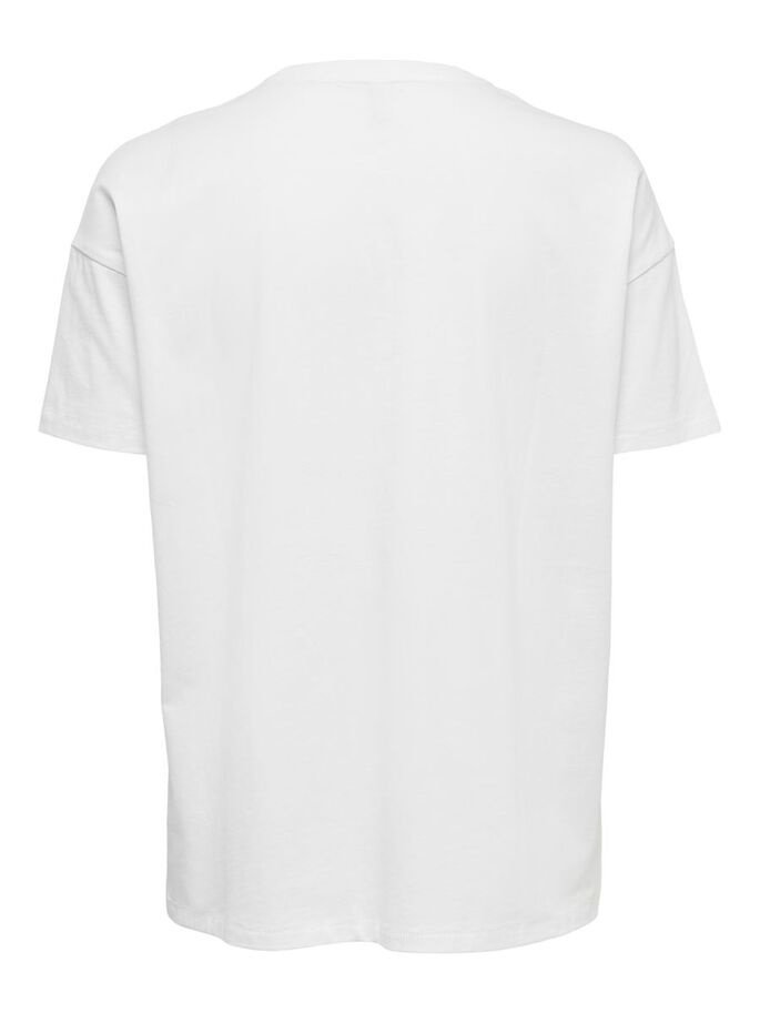 Футболка ONLFIONA LIFE OVERSIZE BOX TOP JRS 15226022 Bright  ONLY Білий XS, фото №3