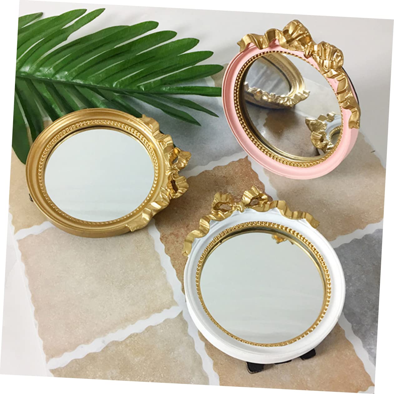 Дзеркало Angoily 3 Pieces Cosmetic Flower Ornaments Resin, фото №3