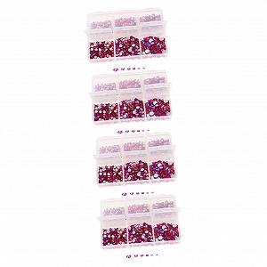 Стразы Плоские Healvian Аксессуары для ногтей Черные Украшения для маникюра - Фото 1