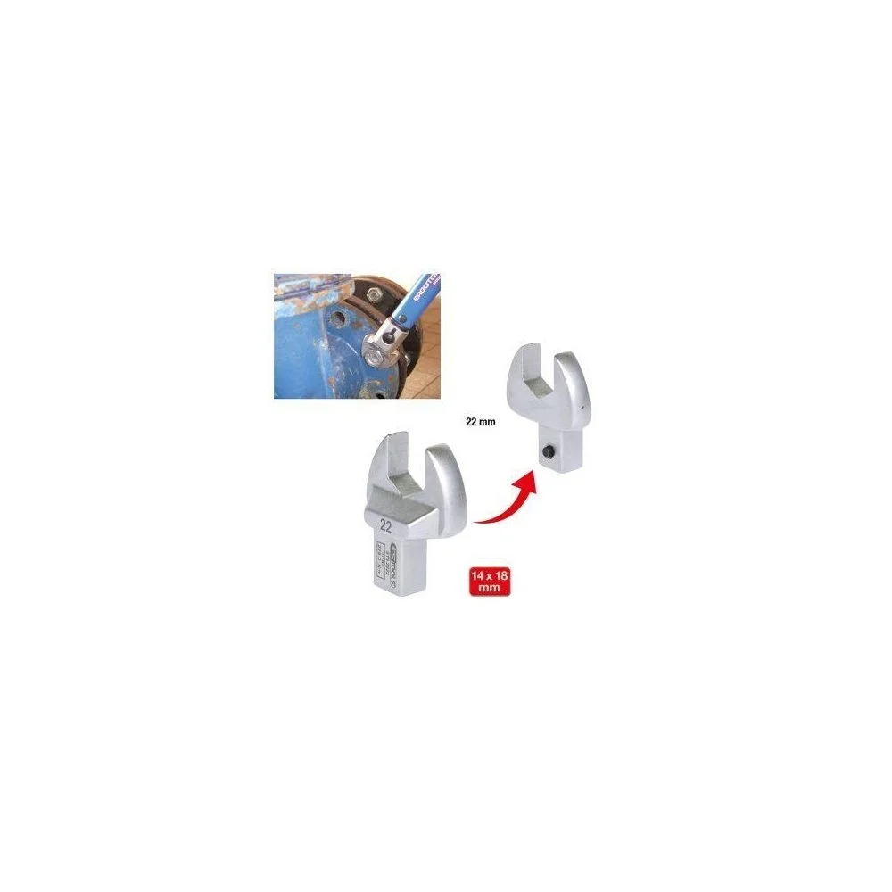 Насадка рожковая KS TOOLS 516.2222 22 мм 14х18 мм, фото №1