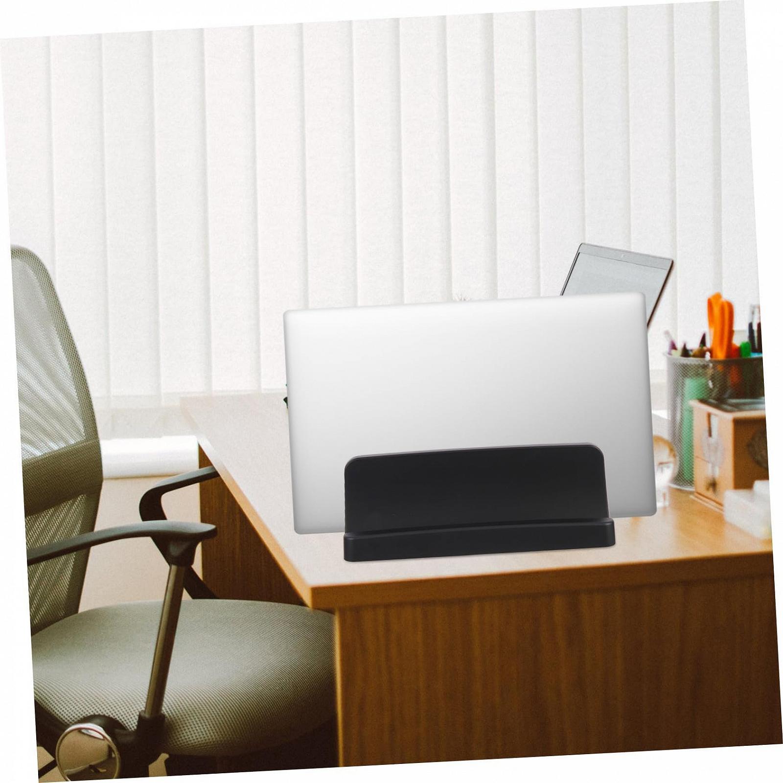 Подставка вертикальная Gatuida для ноутбука, пластиковая, прочная конструкция с широким основанием, для экономии места, совместима с большинством ноутбуков для офиса и организации рабочего стола, фото №5 Подставка вертикальная Gatuida для ноутбука, пластиковая, прочная конструкция с широким основанием, для экономии места, совместима с большинством ноутбуков для офиса и организации рабочего стола, фото №5