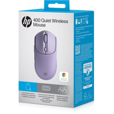 Мышка HP 400 Quiet Wireless/Bluetooth Purple (AZ7B7AA), фото №12 Мышка HP 400 Quiet Wireless/Bluetooth Purple (AZ7B7AA), фото №12