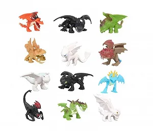 Набір фігурок "How to Train Your Dragon", 12 шт, 3-4 см - Фото 1